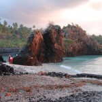 Swimming at Trou du Prophete