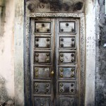 Carved door in Moroni